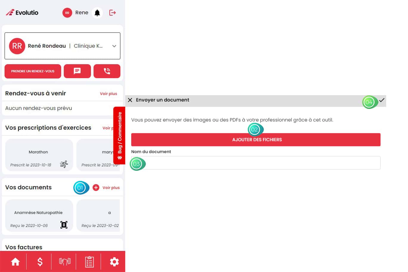 Application pour professionnels de la santé 10