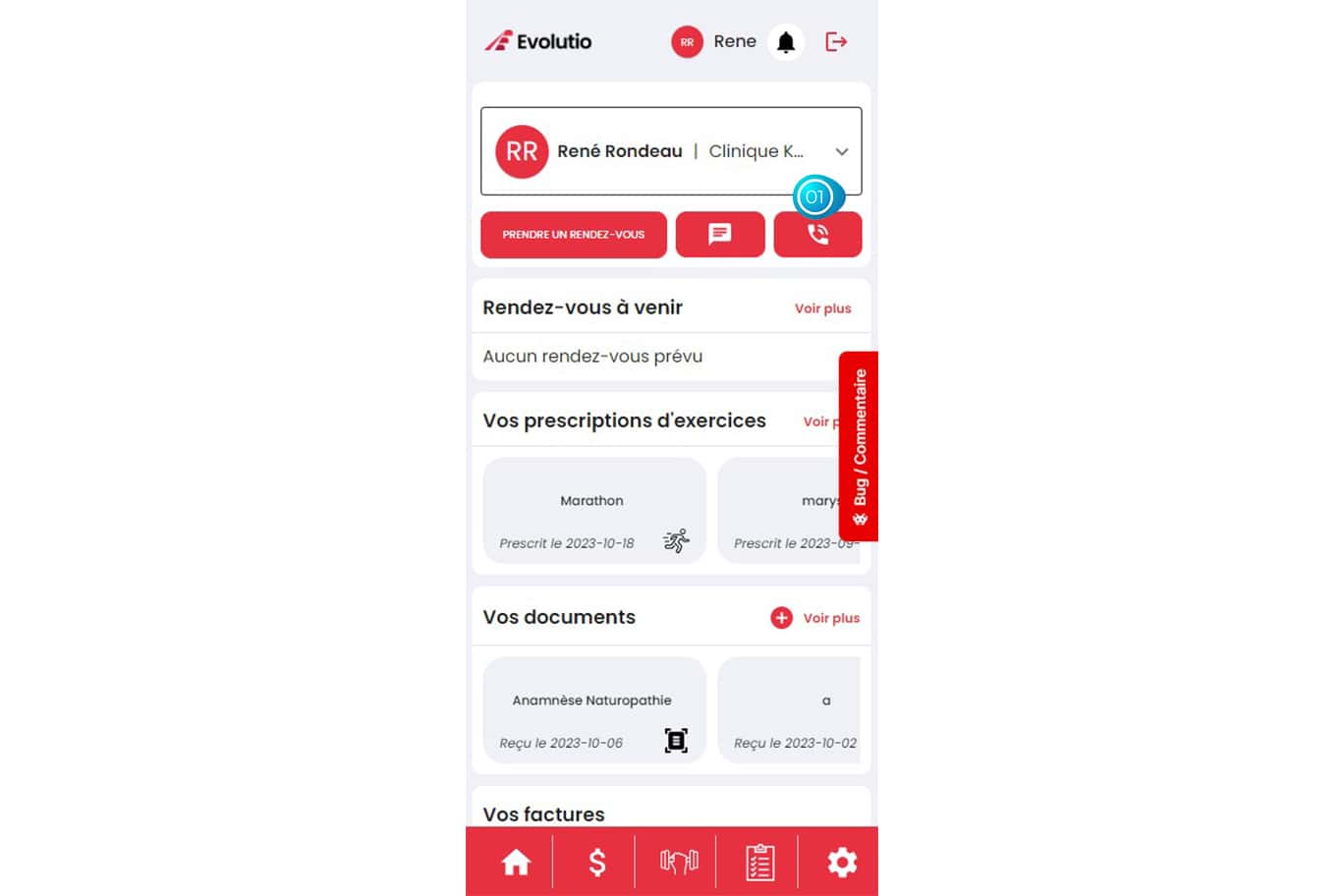 Application pour professionnels de la santé 12