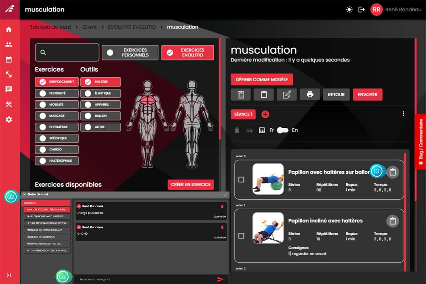 Application pour professionnels de la santé 23