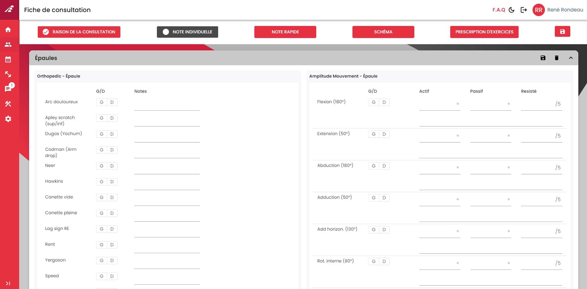 Application pour professionnels de la santé 8