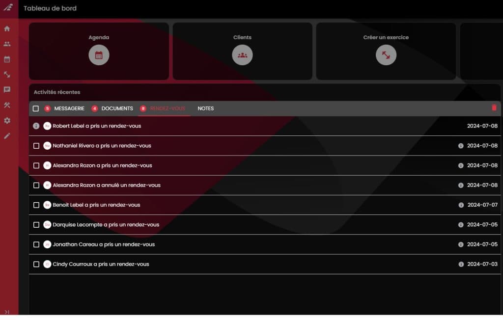 Application pour professionnels de la santé 5