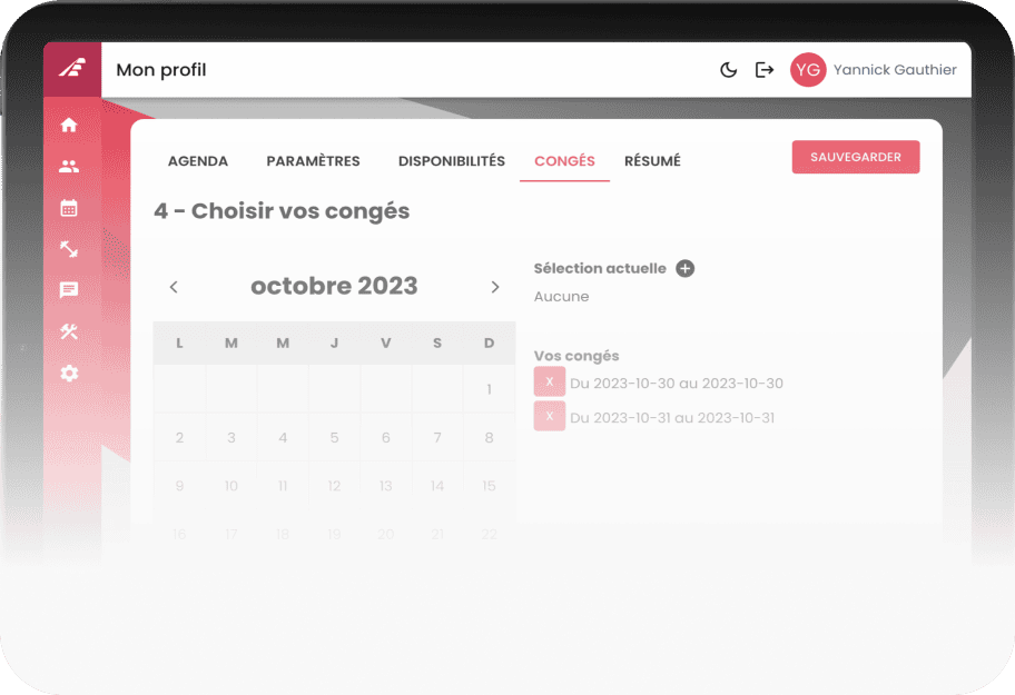 Fonctionnalite Prise de rendez-vous en ligne de l'application Evolutio pour les pros de la sante